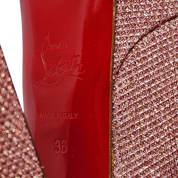 Christian Louboutin Bibibop Platform Peep Toe Pumps 140 - Pink 36 5.5US $895 NWB - Picture 7 of 8